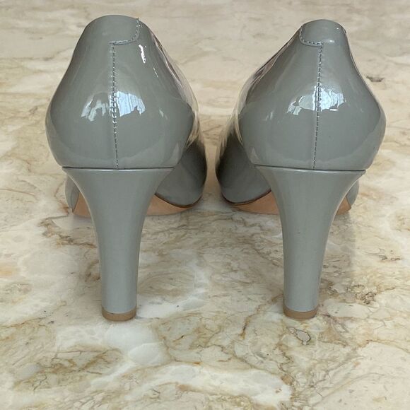 Bally Grey Patent Leather Classic Pumps Made in Italy - Picture 9 of 15